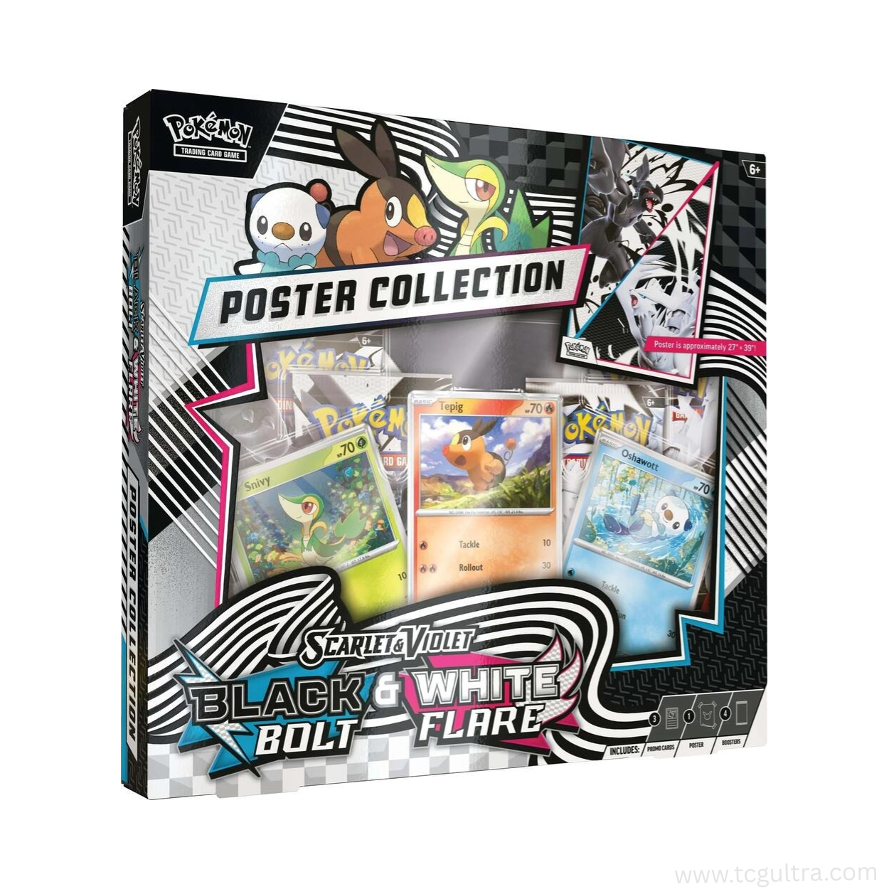 Scarlet & Violet-Black Bolt & White Flare Poster Collection