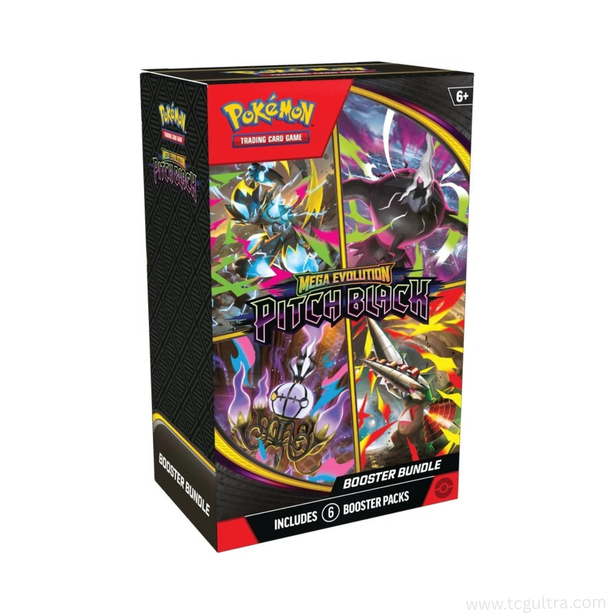 Pokémon TCG Mega Evolution Pitch Black Booster Bundle (6 Packs)
