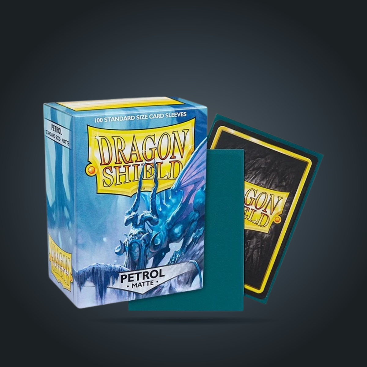 Dragon Shield Matte Petrol standard card sleeves, 100-count box