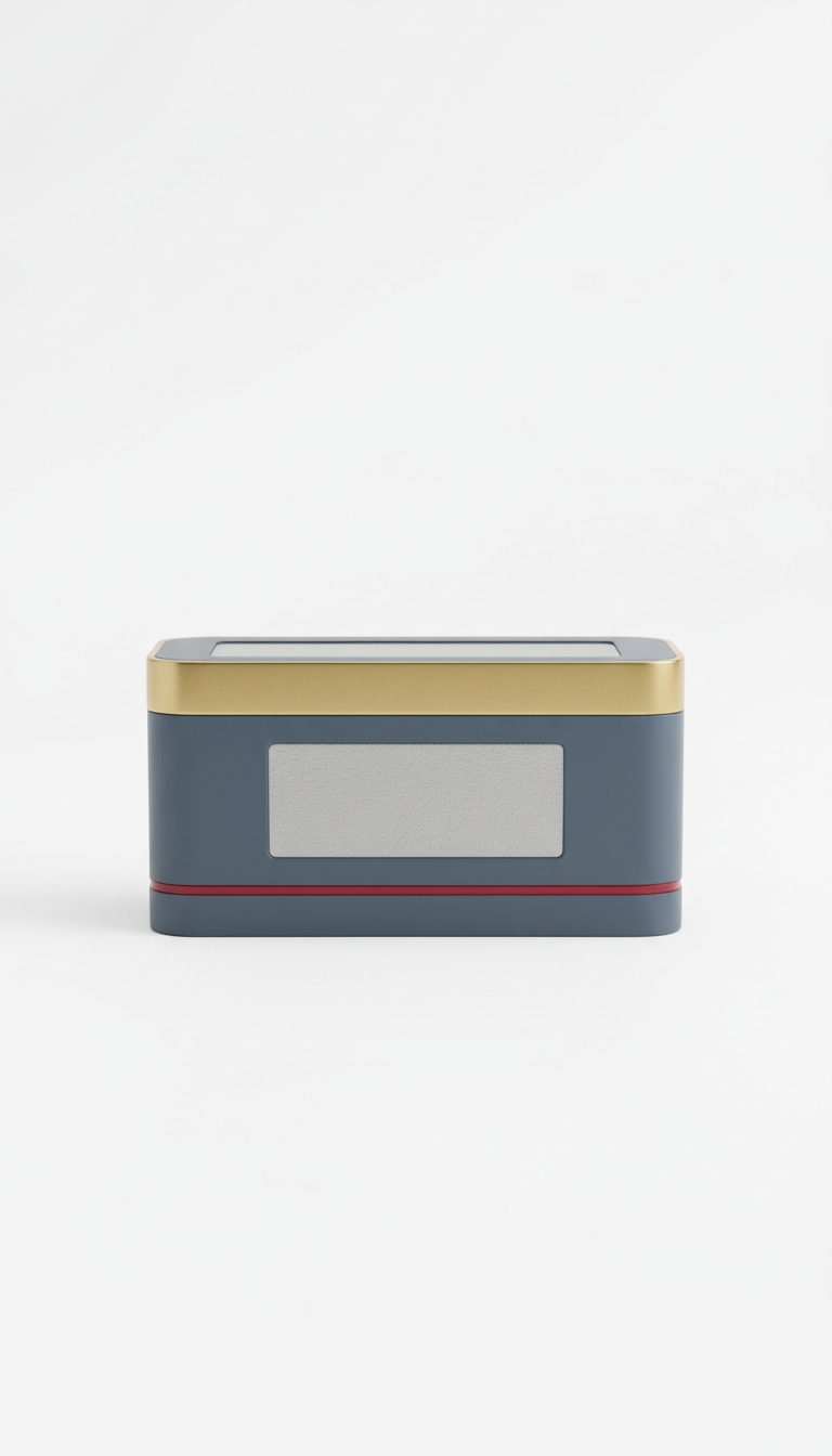 Branded Deck Box With Secure Snap Closure