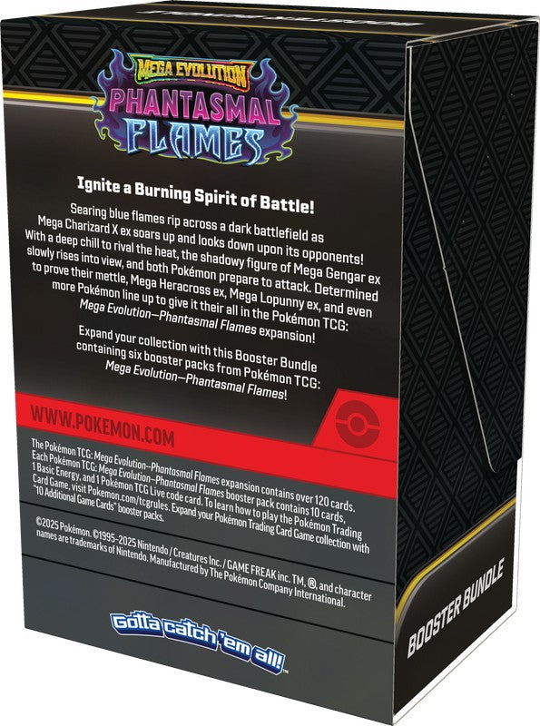 Pokémon TCG Mega Evolutions Phantasmal Flames Booster Bundle (6 Packs)
