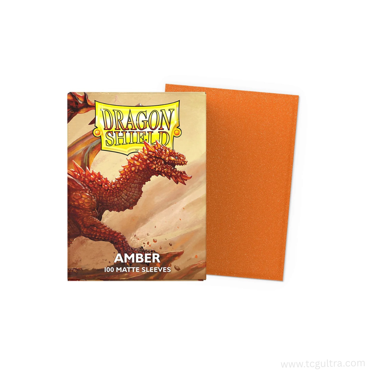Dragon Shield Standard Card Sleeves (100ct) - Matte Amber
