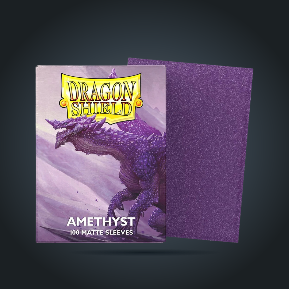 Dragon Shield Matte Amethyst standard-size card sleeves, 100-count box