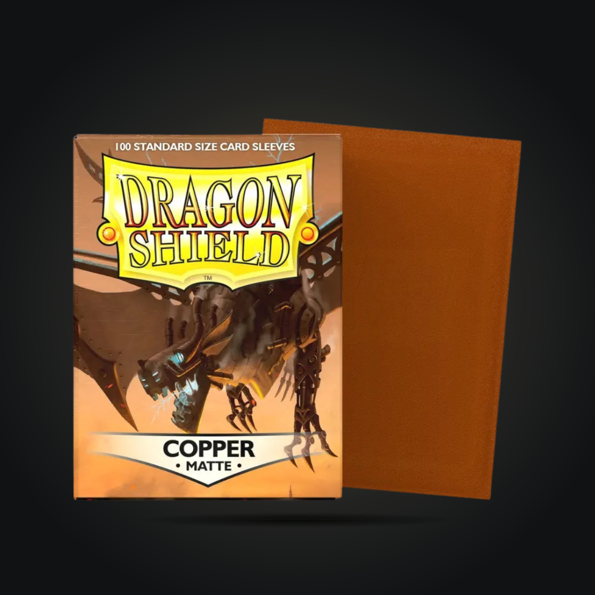 Dragon Shield Matte Copper standard card sleeves, 100-count box