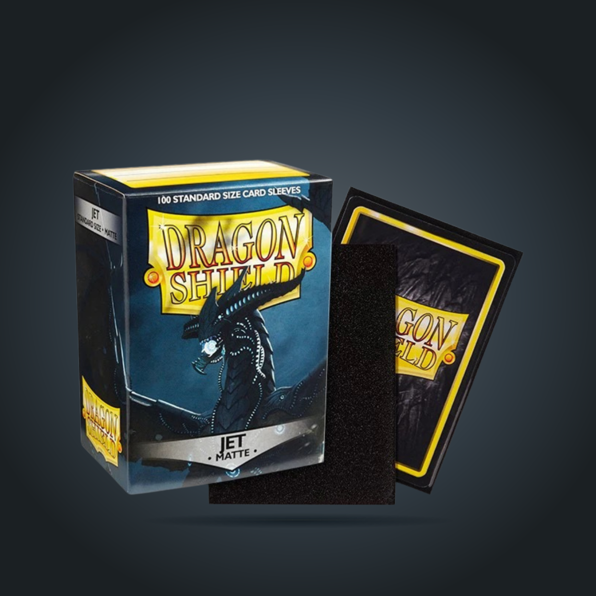 Dragon Shield Matte Jet standard-size card sleeves, 100-count box