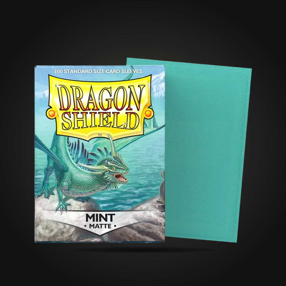 Dragon Shield Matte Mint standard card sleeves, 100-count box