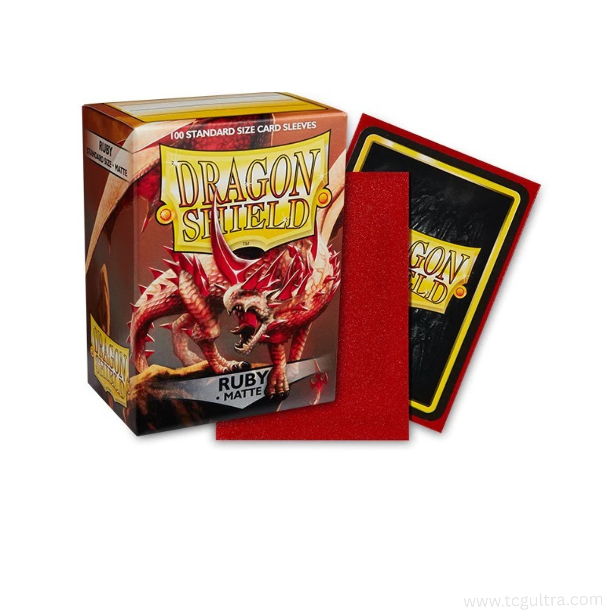 Dragon Shield Standard Card Sleeves (100ct) - Matte Ruby