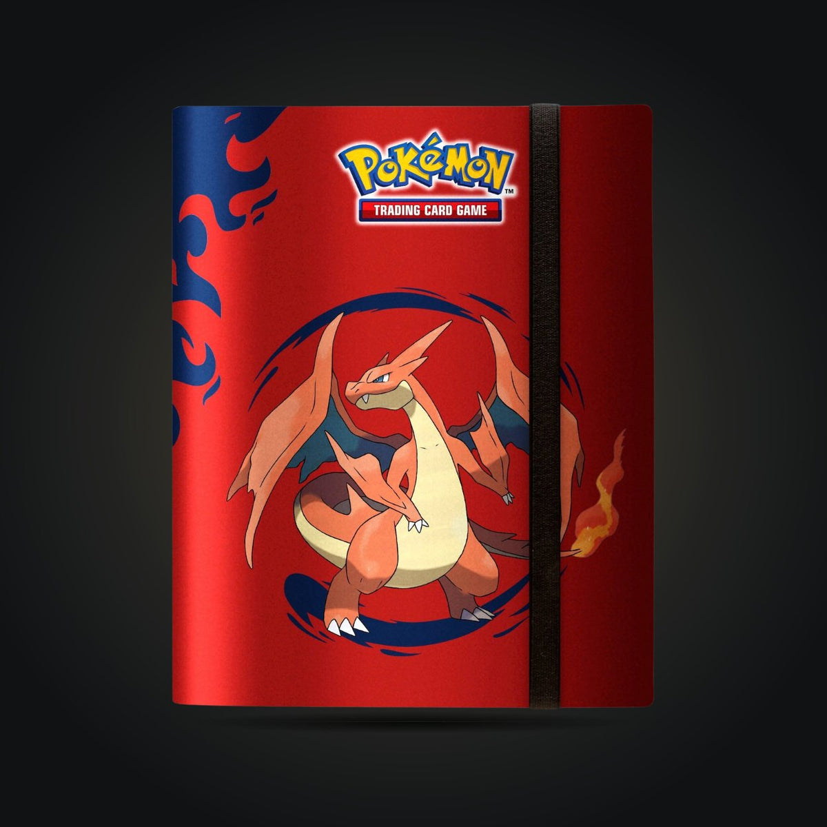 Ultra PRO Pokémon red 9-pocket PRO-Binder with Mega Charizard X and Y artwork, front view