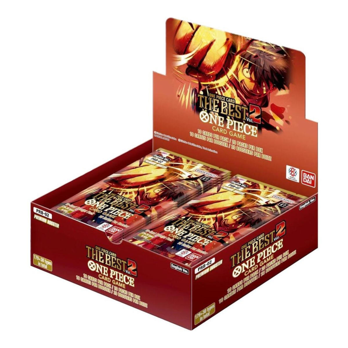 One Piece Card Game PRB-02 THE BEST Vol. 2 English booster display box