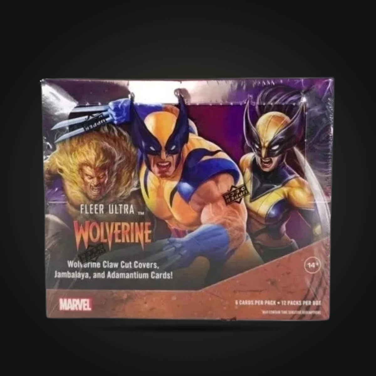 Upper Deck Marvel Fleer Ultra Wolverine Hobby Box with 12 packs