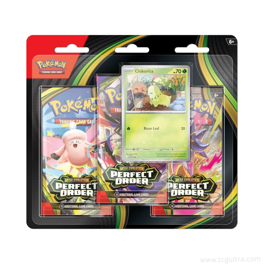 Pokémon TCG Mega Evolutions ME3 Perfect Order 3-Pack Blister