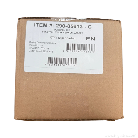Pokémon TCG Scarlet & Violet Prismatic Evolutions Tech Sticker Collection Sealed Case