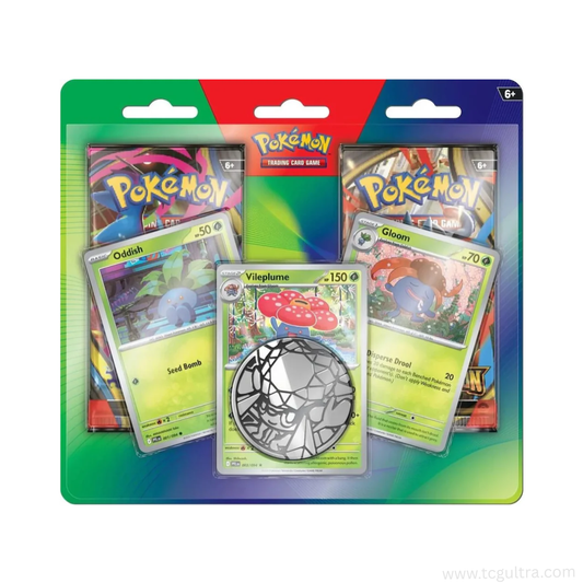 Pokémon TCG 2-Pack Blister – Oddish Gloom Vileplume Promos + 2 Booster Packs