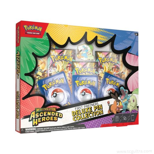 Pokémon TCG Mega Evolution Ascended Heroes First Partners Deluxe Pin Collection