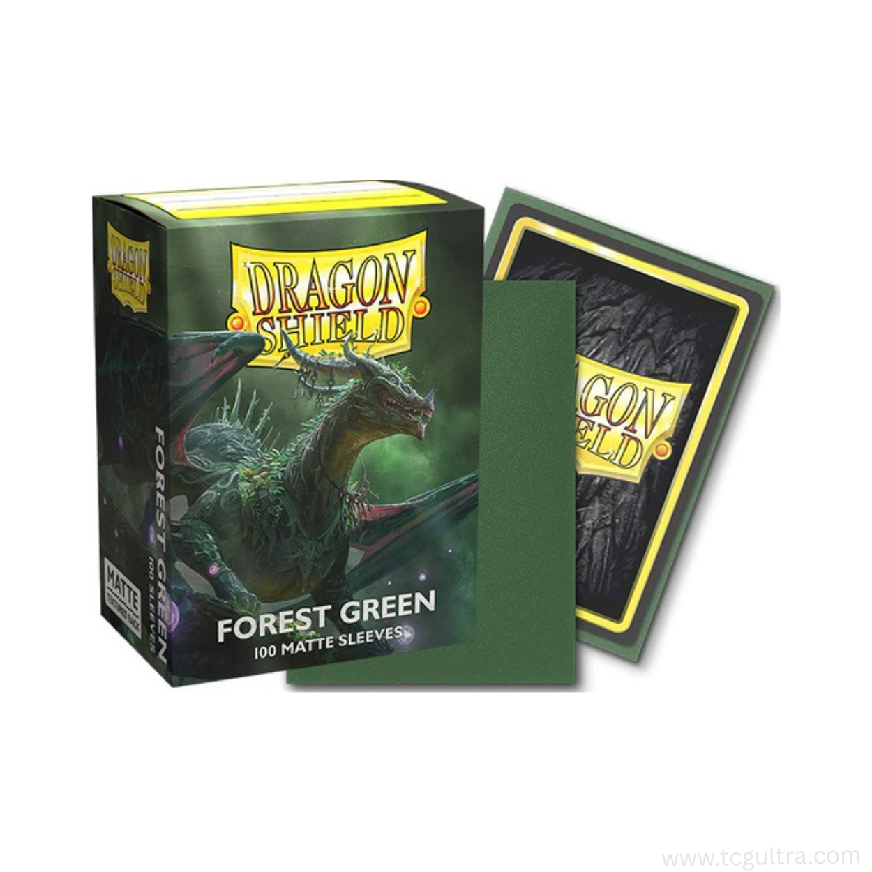 Dragon Shield Standard Card Sleeves (100ct) - Matte Forest Green