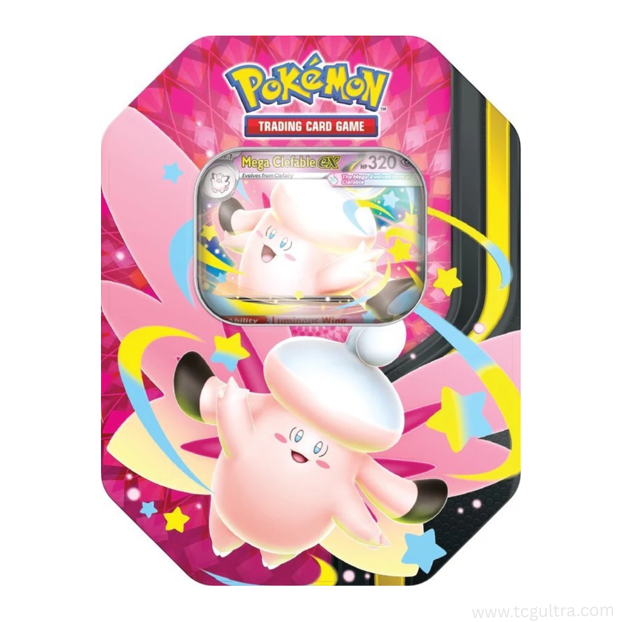 Pokémon TCG Mega Moonlit Tin – Mega Gengar ex or Mega Clefable ex