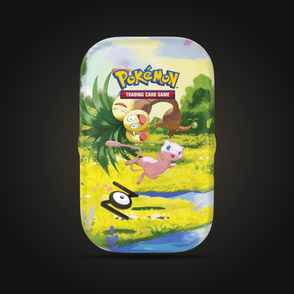 Pokémon 30th Celebration Mini Tin, Mew artwork example; artwork varies