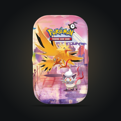 Pokémon 30th Celebration Mini Tin, Zapdos artwork example; artwork varies