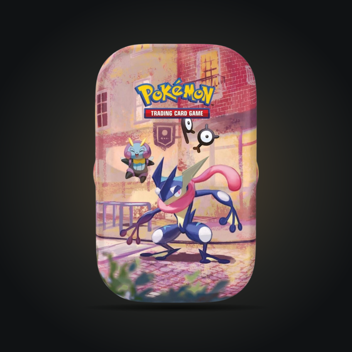 Pokémon 30th Celebration Mini Tin, Greninja artwork example; artwork varies