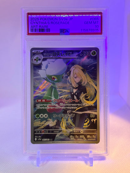 SV9a JP Cynthia's Roserade (AR) PSA 10