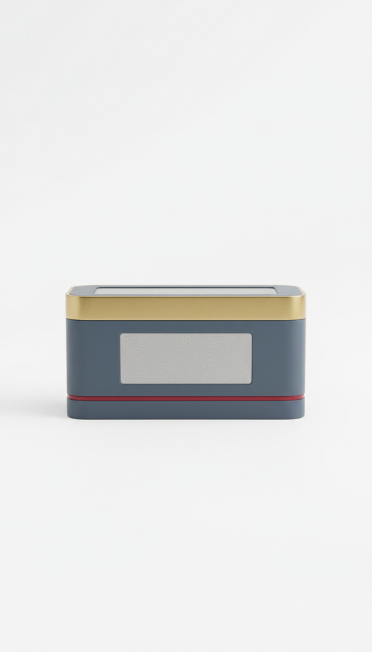 Branded Deck Box With Secure Snap Closure