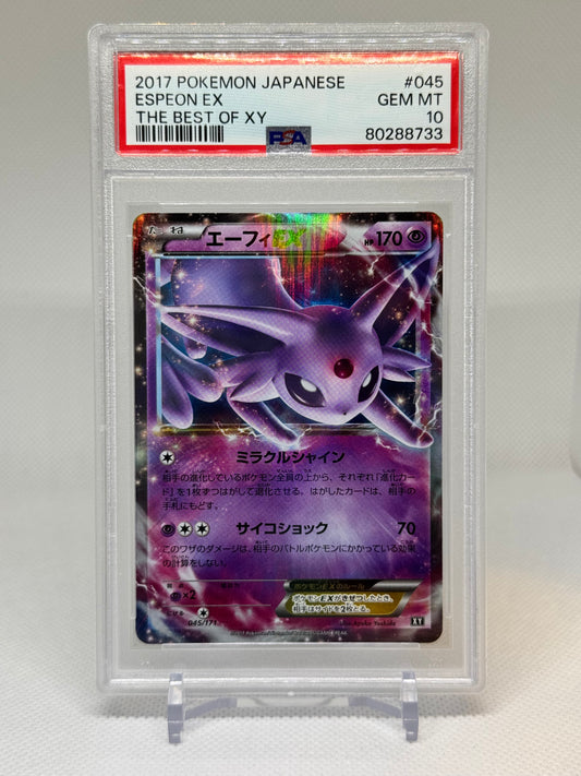 SM-P The Best of XY 2017: 045/171 Espeon ex (Japanese) PSA 10