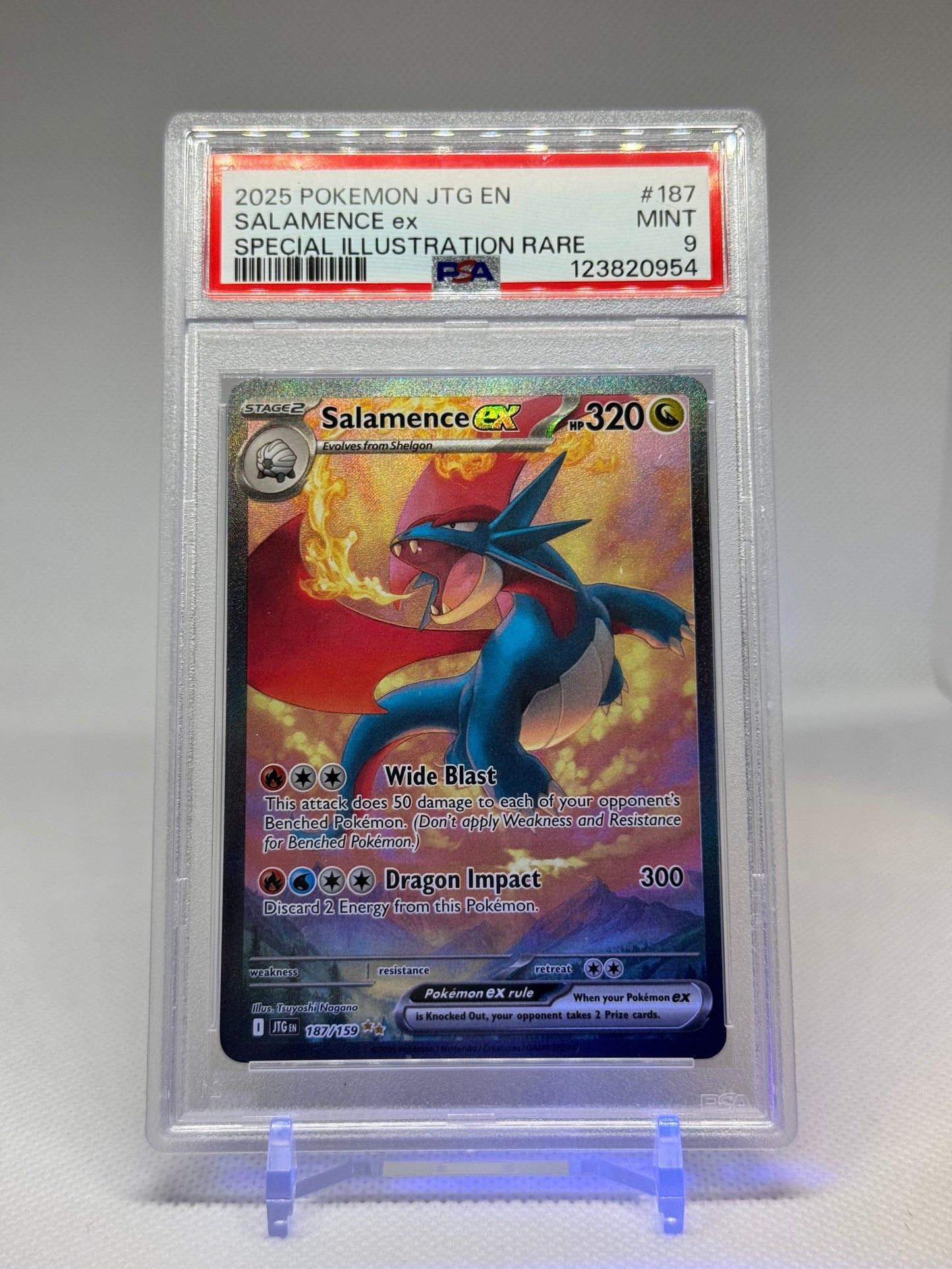 SV Journey Together: 187/159 - Salamence ex (SIR) PSA 9