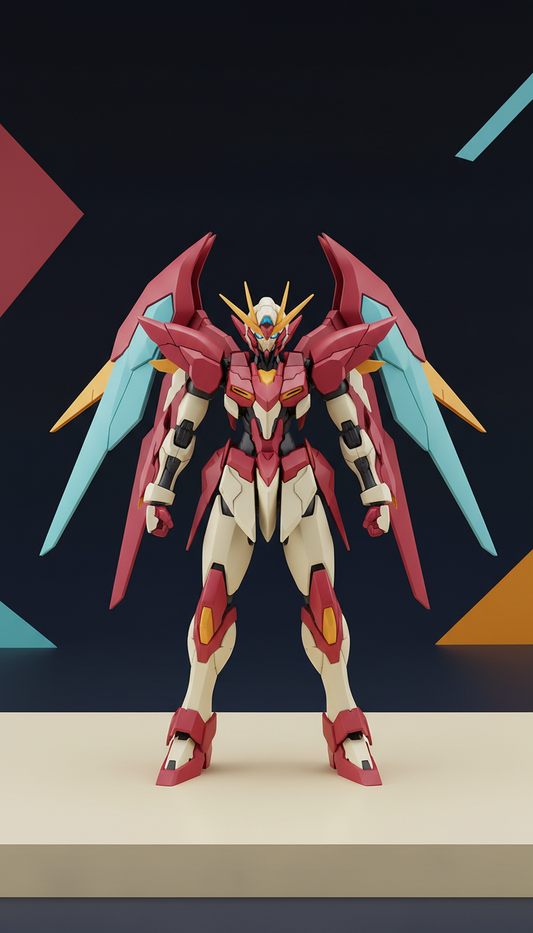 Anime model kit with dynamic pose base