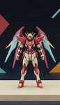 Anime model kit with dynamic pose base