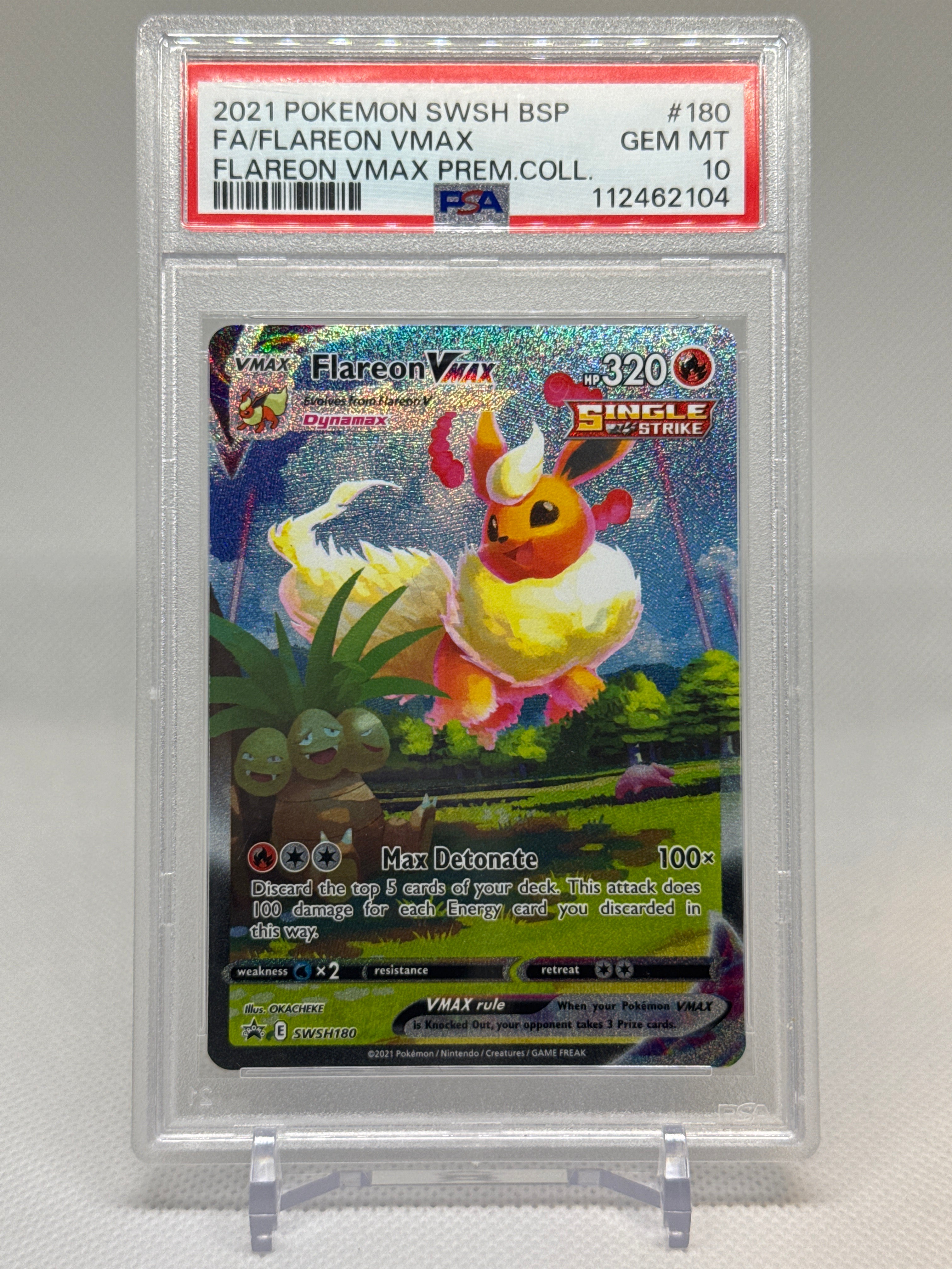 2024 ポケモンカード Flareon VMAX PSA 10 SWSH180 - Flareon VMAX PSA 10 – TCG ULTRA
