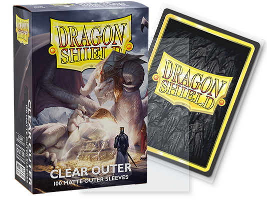 Dragon Shield Sleeves: Standard Outer Matte - Clear 100CT