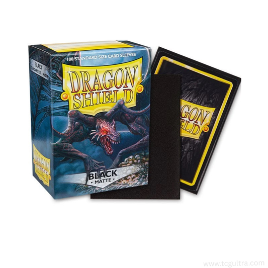 Dragon Shield Standard Card Sleeves (100ct) - Matte Black