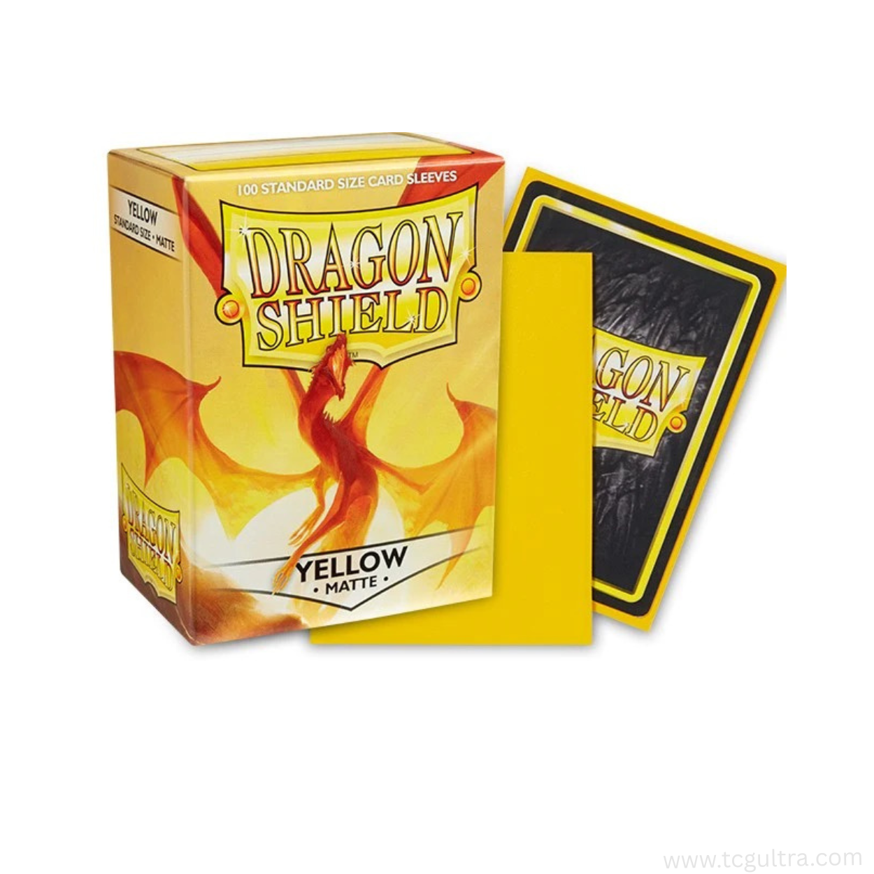 Dragon Shield Standard Card Sleeves (100ct) - Matte Yellow