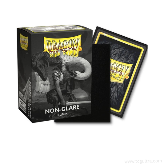 Dragon Shield Standard Card Sleeves (100ct) - Non-Glare Matte Black