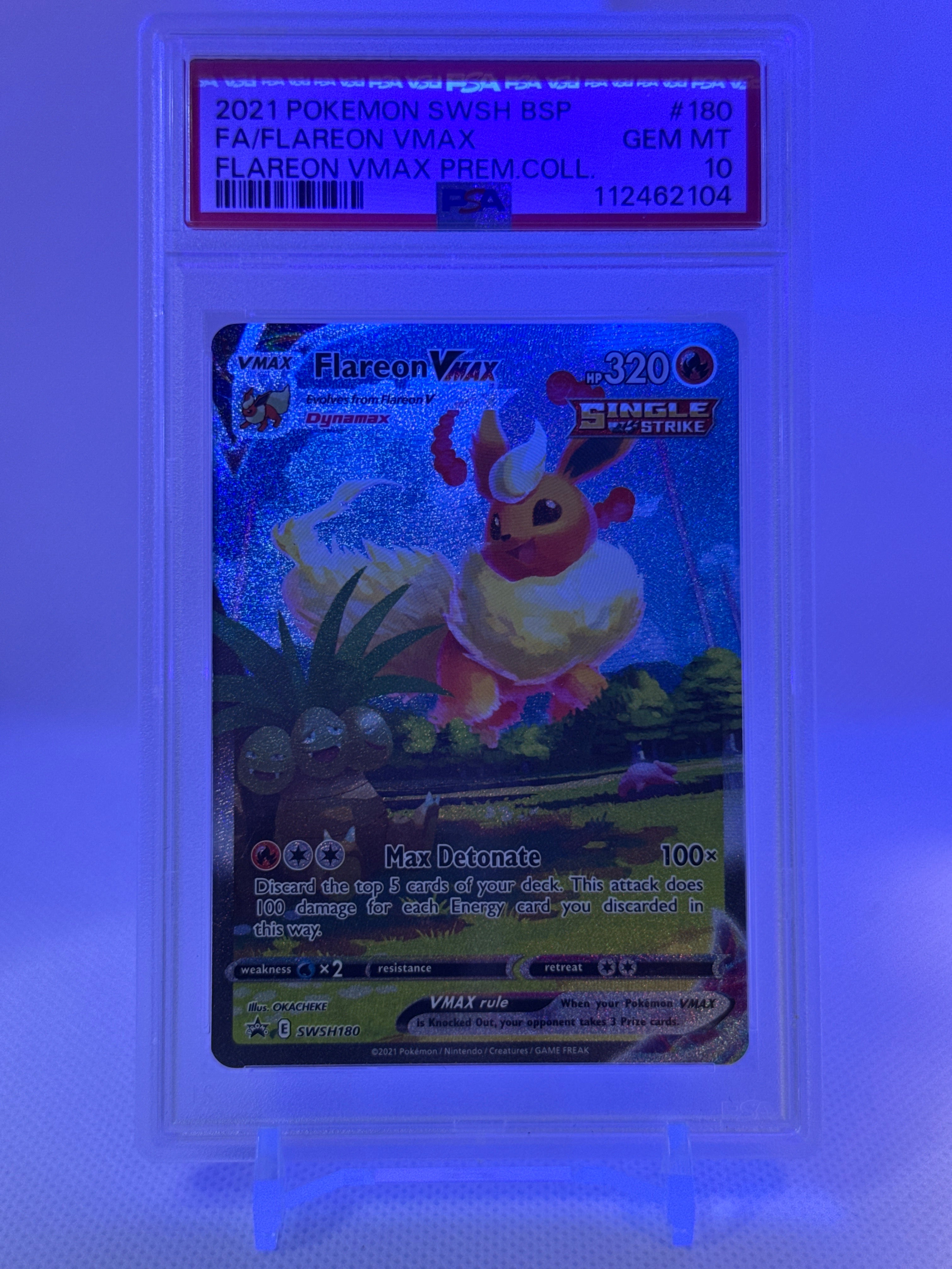 2024 ポケモンカード Flareon VMAX PSA 10 SWSH180 - Flareon VMAX PSA 10 – TCG ULTRA