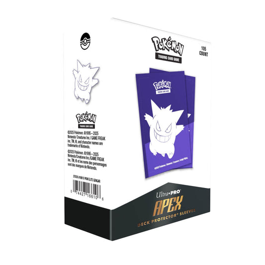 Ultra PRO Apex Deck Protector Sleeves Pokémon Elite Series Gengar 105ct Standard Size