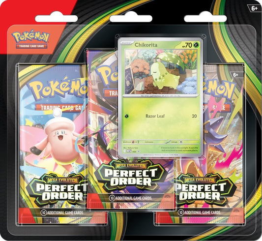 Pokémon TCG Mega Evolutions ME3 Perfect Order 3-Pack Blister
