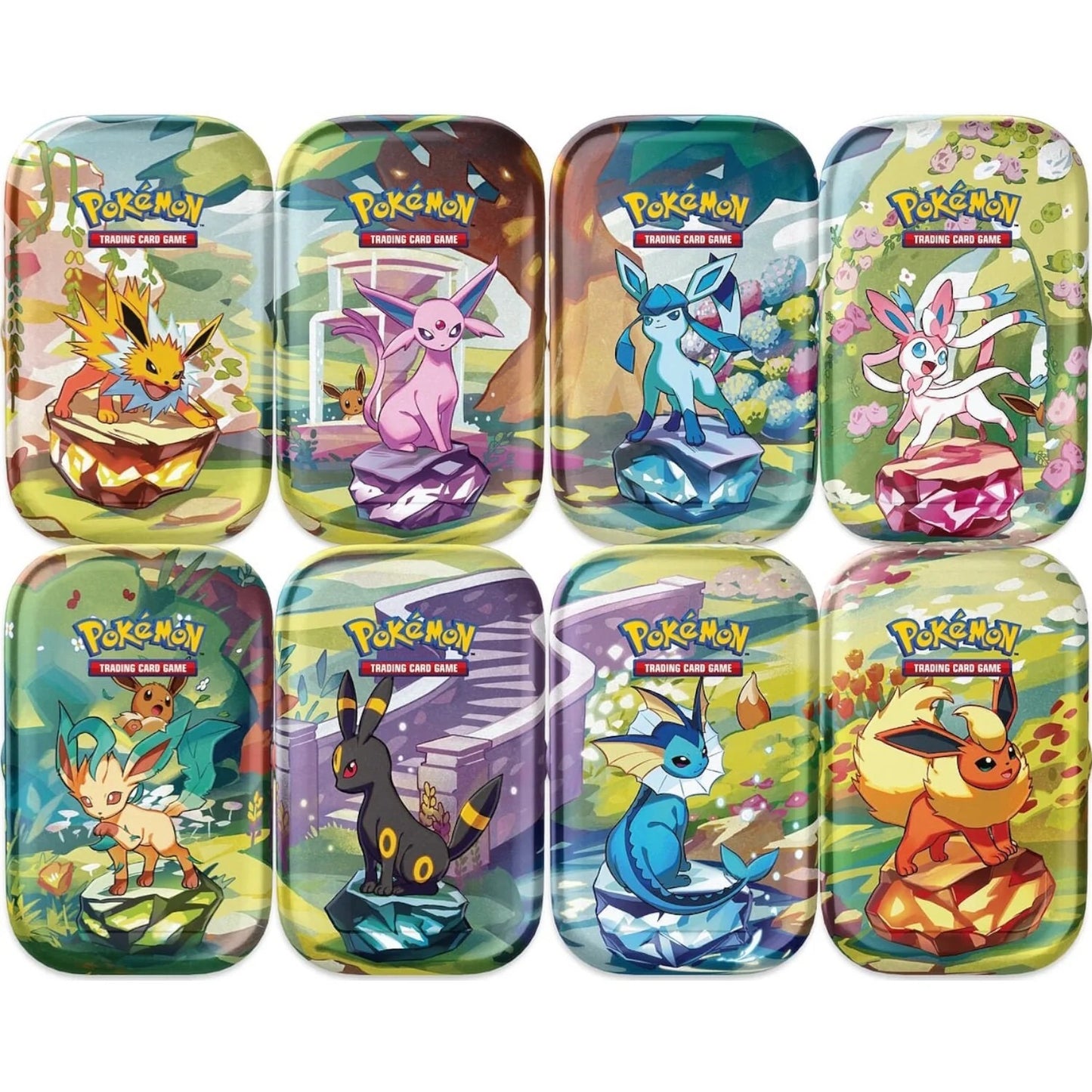 Pokémon TCG Scarlet & Violet Prismatic Evolutions Mini Tin – 2 Booster Packs