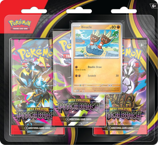 [Pre-Order] Pokémon TCG Mega Evolution Pitch Black 3-Pack Blister