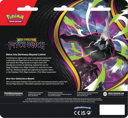 [Pre-Order] Pokémon TCG Mega Evolution Pitch Black 3-Pack Blister
