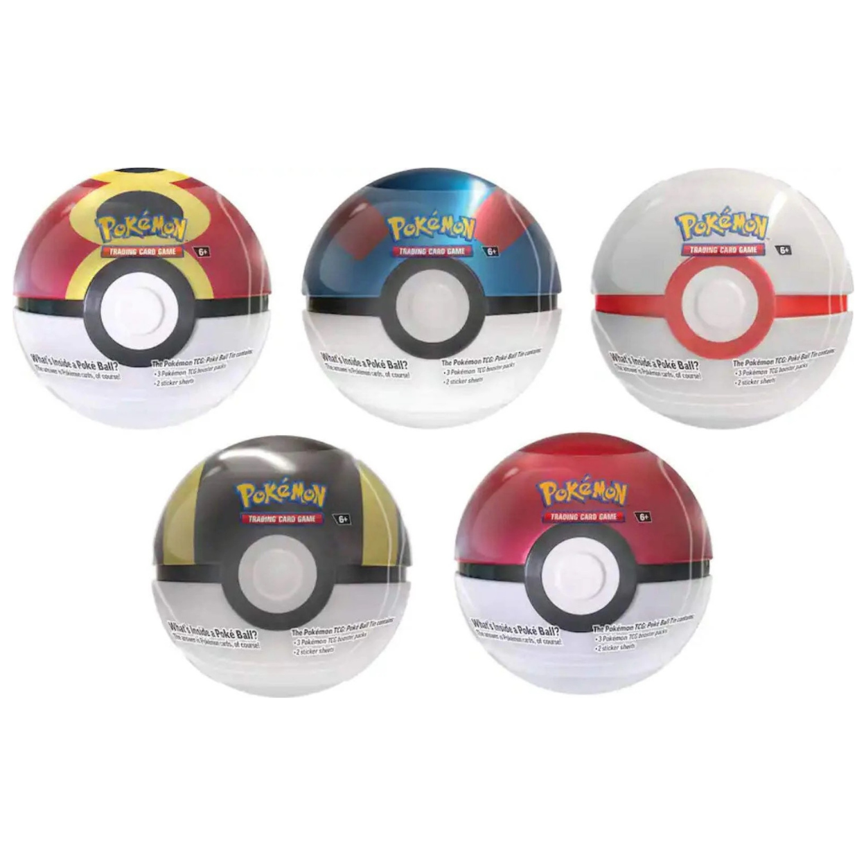 Pokémon TCG 2025 Q4 Poké Ball Tin – 3 Booster Packs