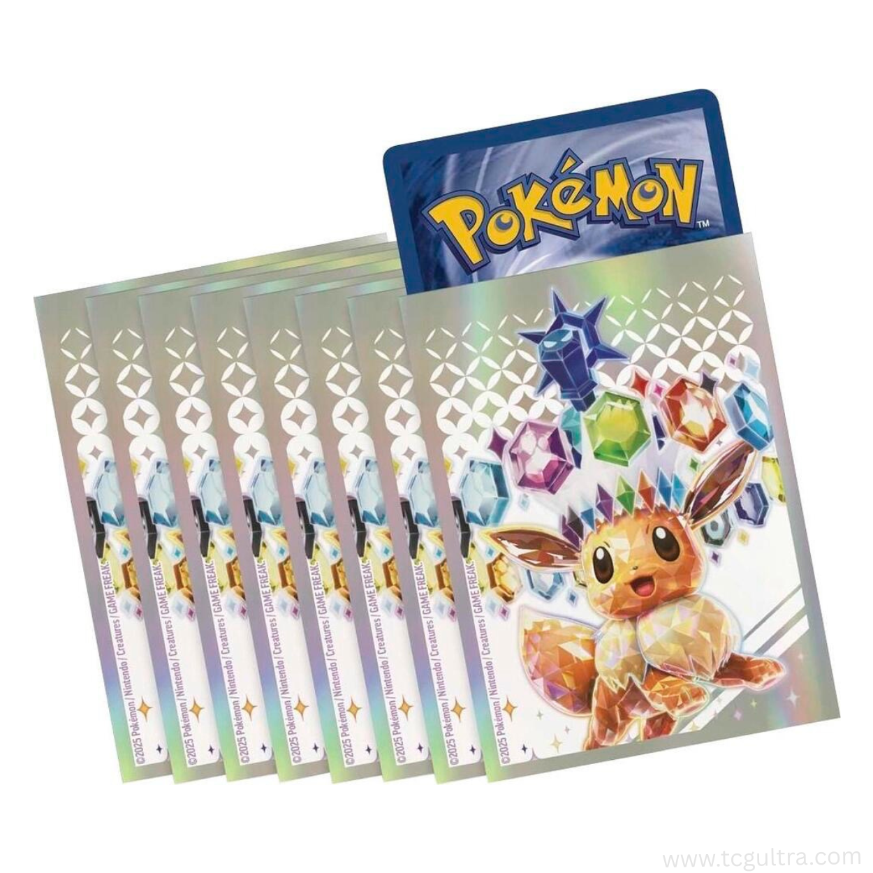 Pokémon TCG: Prismatic Evolutions Elite Trainer Box Card Sleeves – Eevee Art (65 Count)
