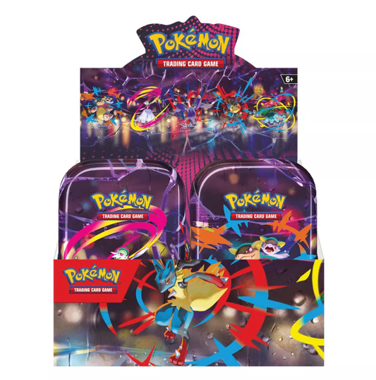 Mega Evolutions Mega Heroes Mini Tin Sealed Display (10 Tins)