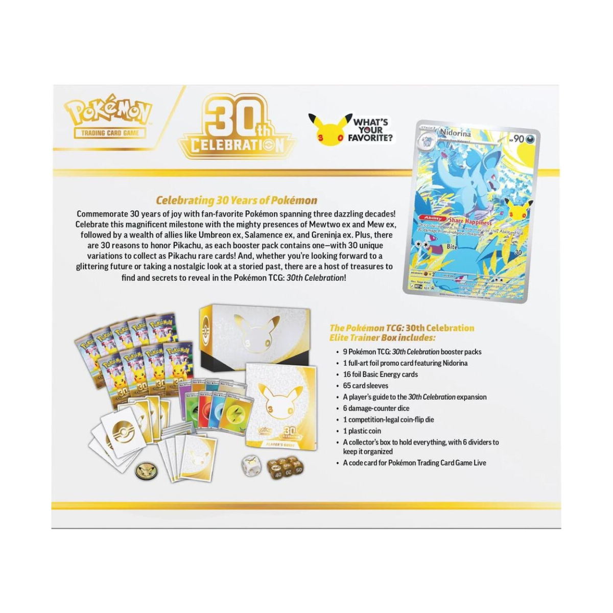 Pokémon TCG: 30th Celebration Elite Trainer Box