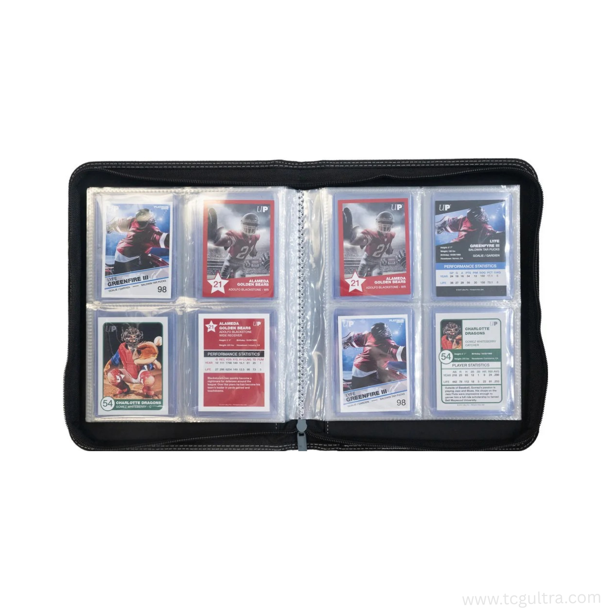 Ultra PRO 4-Pocket Toploader Zippered Premium PRO-Binder – Holds 80 Toploaders