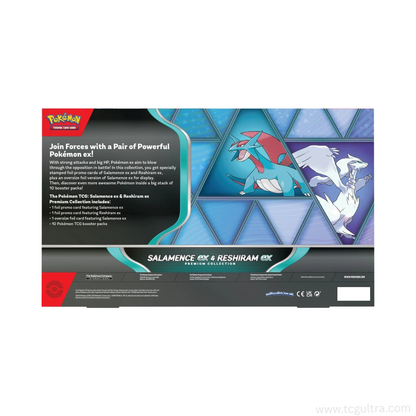 Salamence ex & Reshiram ex Premium Collection Box (10 packs - 5 Surging Sparks and 5 Destined Rivals)