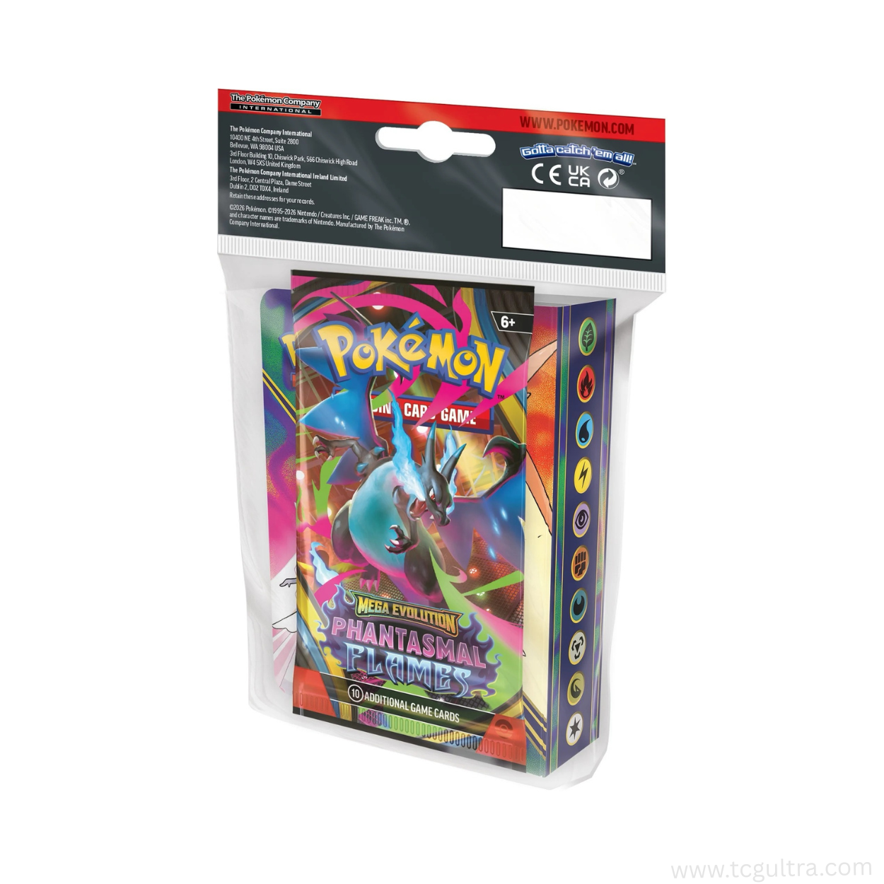 Pokémon TCG 2026 Q1 Mini Portfolio – Includes Phantasmal Flames Booster Pack