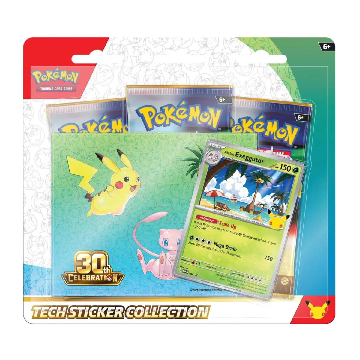 Pokémon TCG: 30th Celebration Tech Sticker Collection