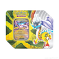 Pokémon TCG Paradox Destinies Tin featuring Raging Bolt ex