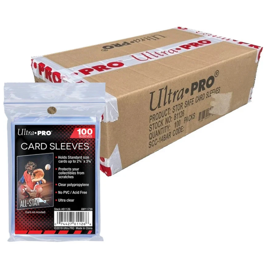 Ultra Pro: Case of Standard 2.5” x 3.5” Soft Penny Sleeves – 100 Packs (100 Sleeves per Pack)
